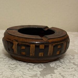 Bahamas Handcrafted Wood Ashtray